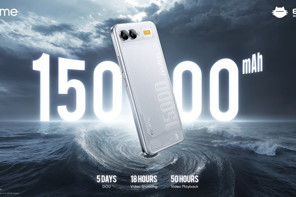 Realme 15000mAh battery phone